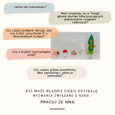Nadpobudliwość i brak koncentracji